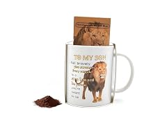 To My Son Lion Mug Funny Cup with Hot