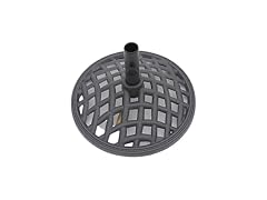 Four Seasons Courtyard Umbrella Base, Dark Gray, 19 Inch