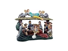 Lighted Christmas Village Nativity Scene