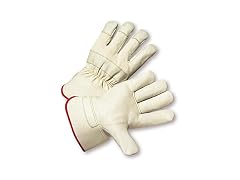 PIP 8000/M M GR COWHIDE RGC GLOVE, PACK OF 12 Natural