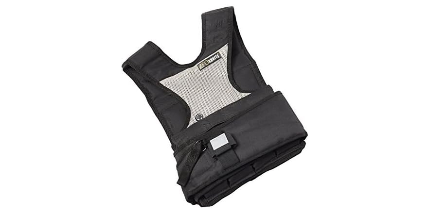 $17.99: ZFOsports 30lbs Womens Adjustable Weighted Vest with Phone Pocket & Water Bottle Holder at Woot!