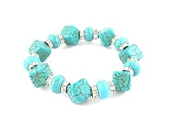 Turqouise Crystal Stretch Bracelet