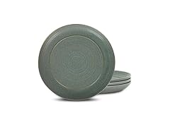 Stone Lain Elio 4-Piece Dinner Plate Set Stoneware, Green