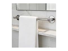 HIGHCRAFT 24 Inch Towel Bar, Chrome Plated