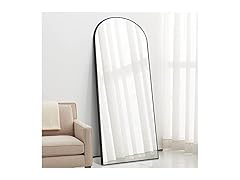 PexFix Arched Full Length Mirror Black, 64''x21''