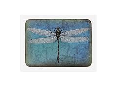 Ambesonne Dragonfly Bath Mat