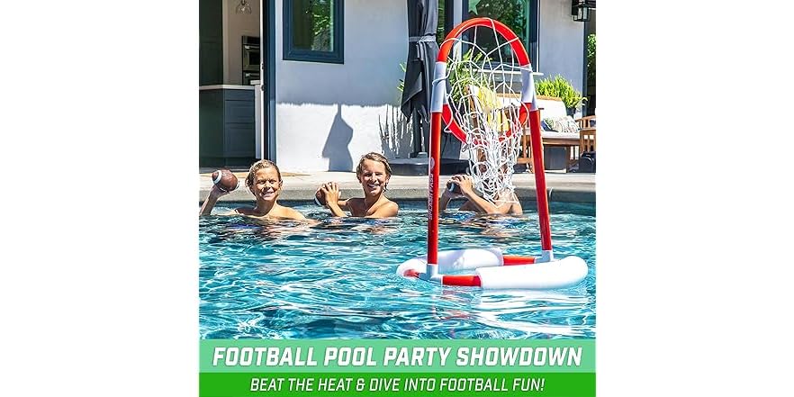 GoSports Pass Floating Pool Football Game