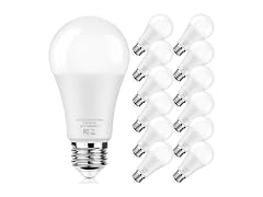 Brightever 12-Pack 4000K LED Light Bulbs