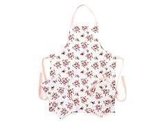 White Floral Apron Set