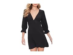 Forever 21 Women's (L) Plunging Trumpet-Slee Black