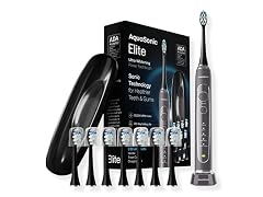 AquaSonic Elite Toothbrush Set Charcoal