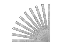 Westcott 18-Inch Stainless Steel Zero-Center Ruler