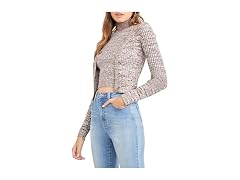 Forever 21  (S) Marled Cardigan Sweater Brown
