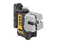 DEWALT DW089K Line Laser, Self-Leveling, 3-Beam