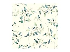 OUSCACH Vintage Floral Wallpaper Green