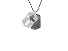 Lords Prayer Double Dog Tag - 24"