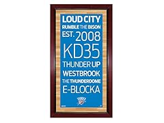 Oklahoma City Thunder 16" x 32" Sign