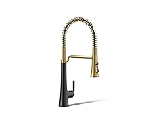 KOHLER K-23765-BMB Tone Faucet Sprayhead Black/Brass