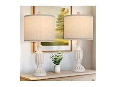 TOBUSA 22“ Rustic Table Lamps Set of 2