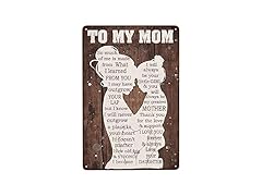 NENAWOS To My Mom Vintage Metal Tin Sign