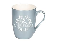 Merry Christmas Frosted Blue 10 Mug