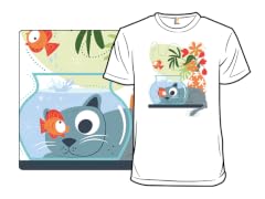 Cat, Fish, and Aquarium