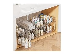 Vtopmart 4 Pack Bathroom Under Sink Organizer