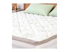 NEWDECO Cooling Bamboo Pillow Top Pad