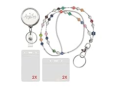 AmyLee Beaded Lanyard Badge Reel