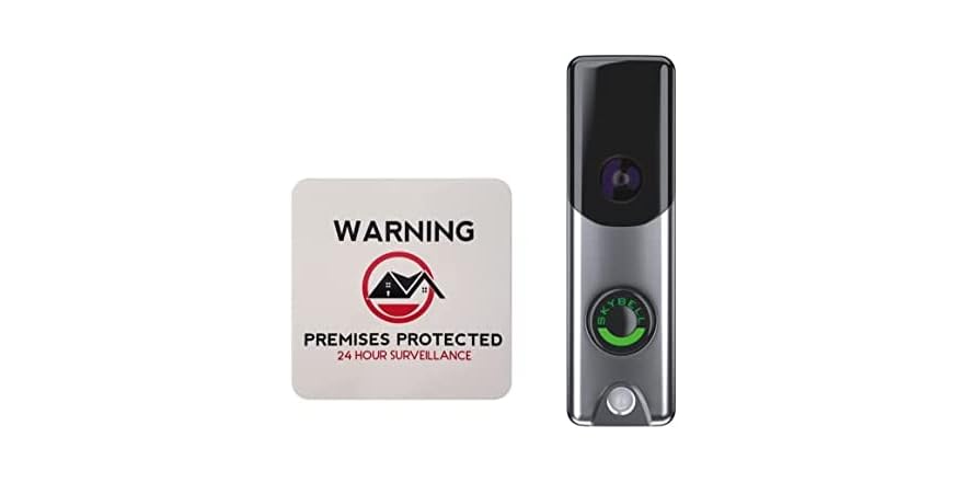 Skybell Slim Line II Silver Wi-fi Video Doorbell Camera