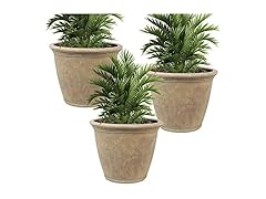 Sunnydaze 24-Inch Anjelica Large Plastic Pot 3pk
