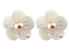 Flower Mother Of Pearl Earrings