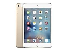 Apple iPad Mini 4 32gb Gold WiFi + Cellular Unlocked (Renewed) (Open Box)