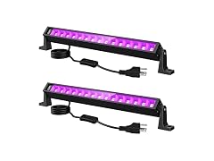 lamvip 38W UV Blacklight Bar 2-Pack