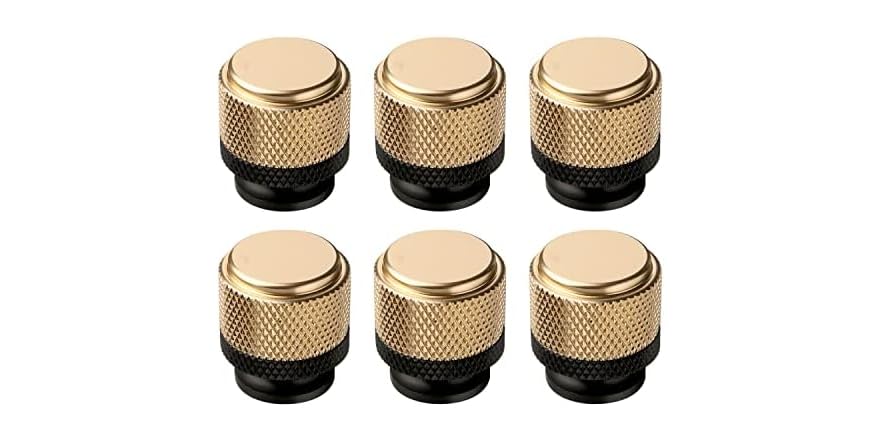 6 Pack 1 Inch Cabinet Knobs
