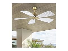 Parrot Uncle F6048WH 56" Ceiling Fan Without Light