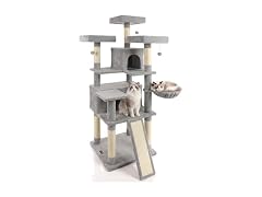 DORTALA Multi-Level Cat Tree, 65" Tall Cat Tower