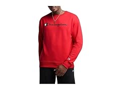 Champion Mens (M) Crewneck Fleece Red