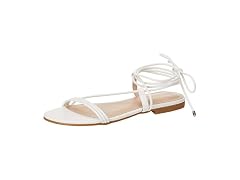 The Drop Women's Samantha Flat Strappy Lace-Up Sandal (5.5)