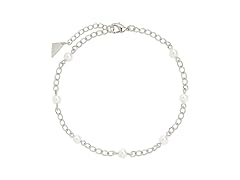 Sterling Forever Coast Pearl Anklet