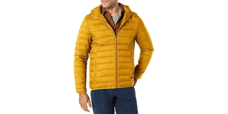 Amazon Essentials Men's Hooded Packable Jacket for $8.99 w/ Prime + free shipping w/ Prime