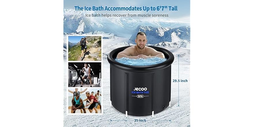 Jecoo Cold Plunge Tub XL 116 Gallons