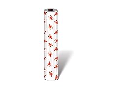 Beistle Crawfish Table Roll, Red & White Plastic Tablecloth