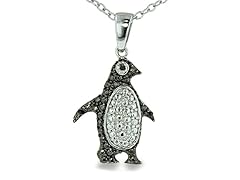Black Diamond Penguin Necklace