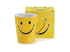1 X Smiley Happy Face 14oz Stoneware Coffee Mug