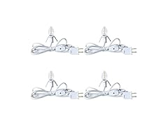 Accessory Cord w/ Light Bulb & Switch 6ft 4pk