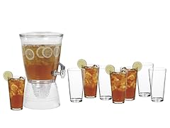 9-Pc Dispenser/Tumbler Set