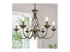VerRon B0FR8LDPSM 6-Light Farmhouse Candle Chandelier