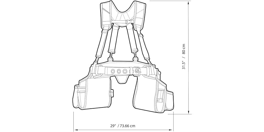 Toughbuilt TB-302-6 Pro Carpenter Suspension Rig - Han