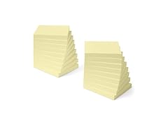 Amazon Basics Square Sticky Notes, 18 pack